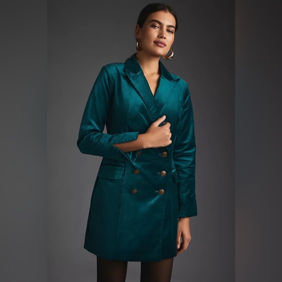 New Women's Maeve Velvet Blazer Dress By Anthropologie!! New Women's Maeve Velvet Blazer Dress By Anthropologie!!
